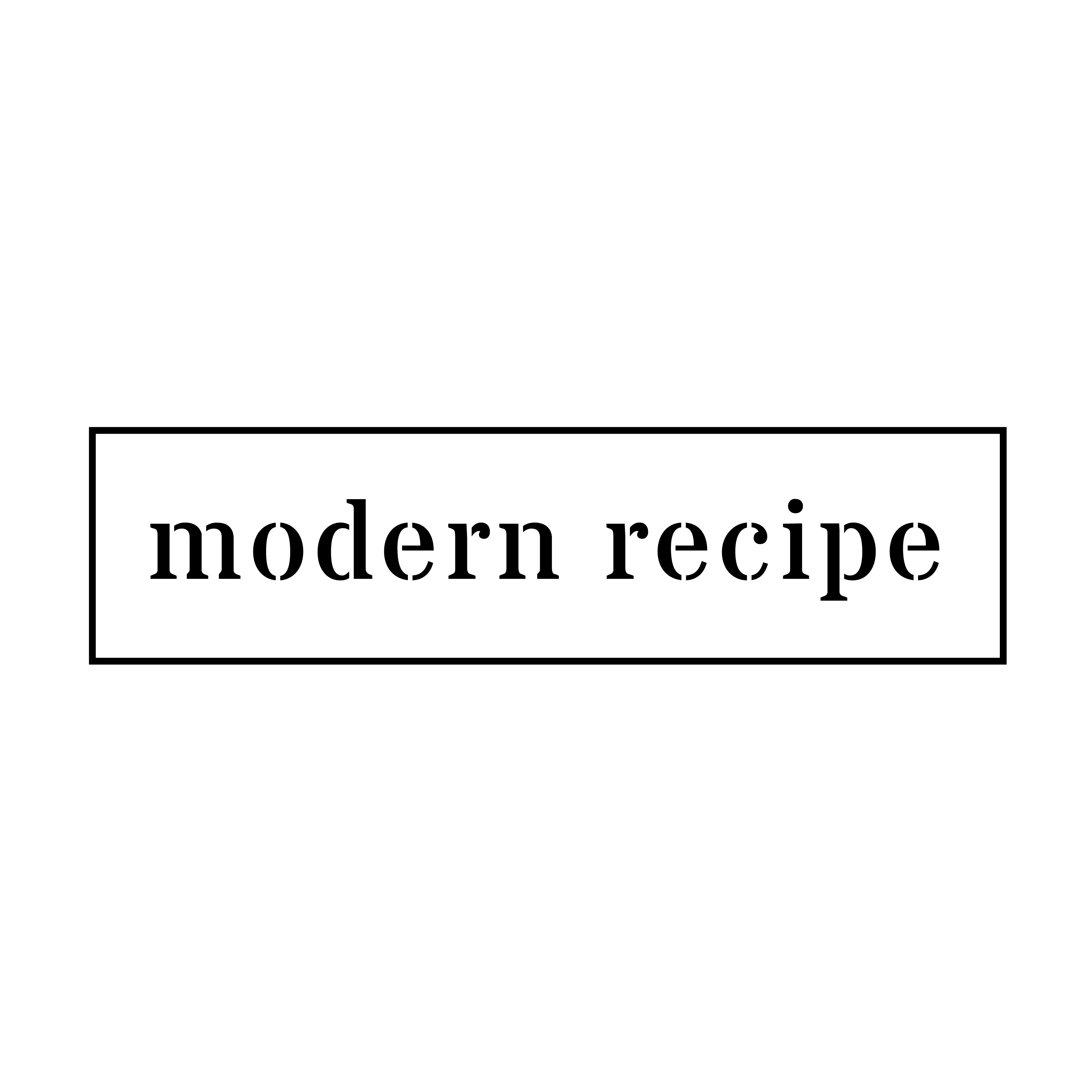 Modern Recipe